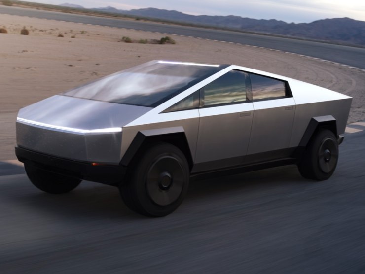 Auto dal design futuristico: la Tesla Cybertruck (fonte: Tesla)