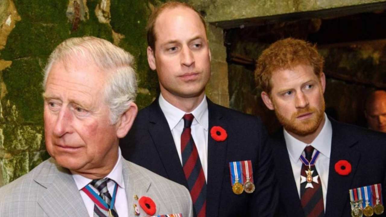 Carlo, William e Harry