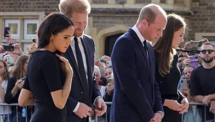 Meghan, Harry, William, Kate