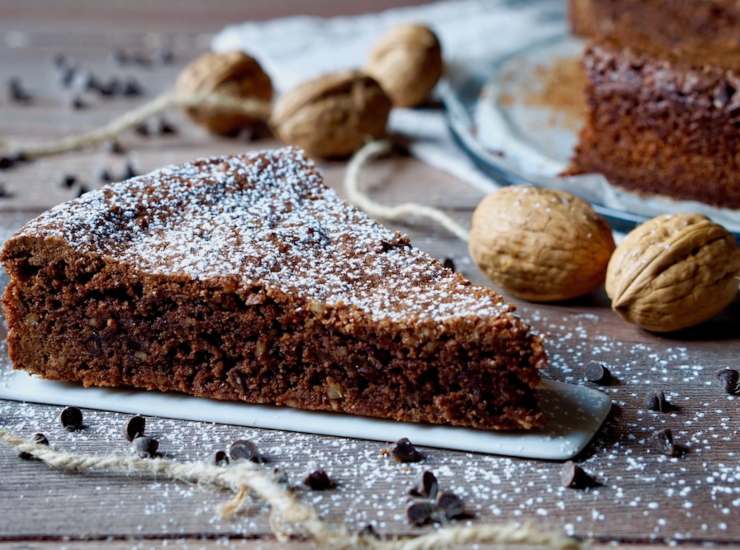 Torta al cioccolato e noci 