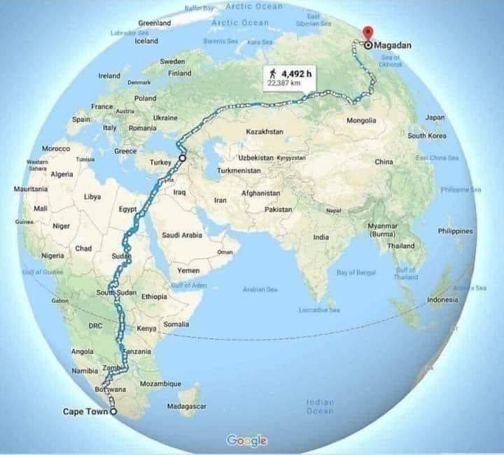 Percorso pedonale: il più lungo al mondo