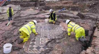 Un mosaico romano fra i grattacieli di Londra