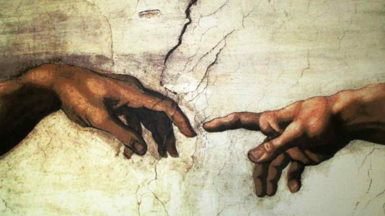 Darwin Dio-Un particolare della Cappella Sistina dipinto da Michelangelo (wikipedia) - 20220520-www.curiosauro.it