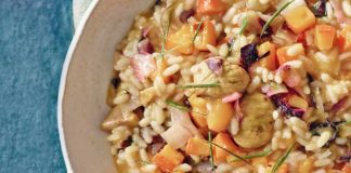 Risotto al radicchio rosso e rosmarino
