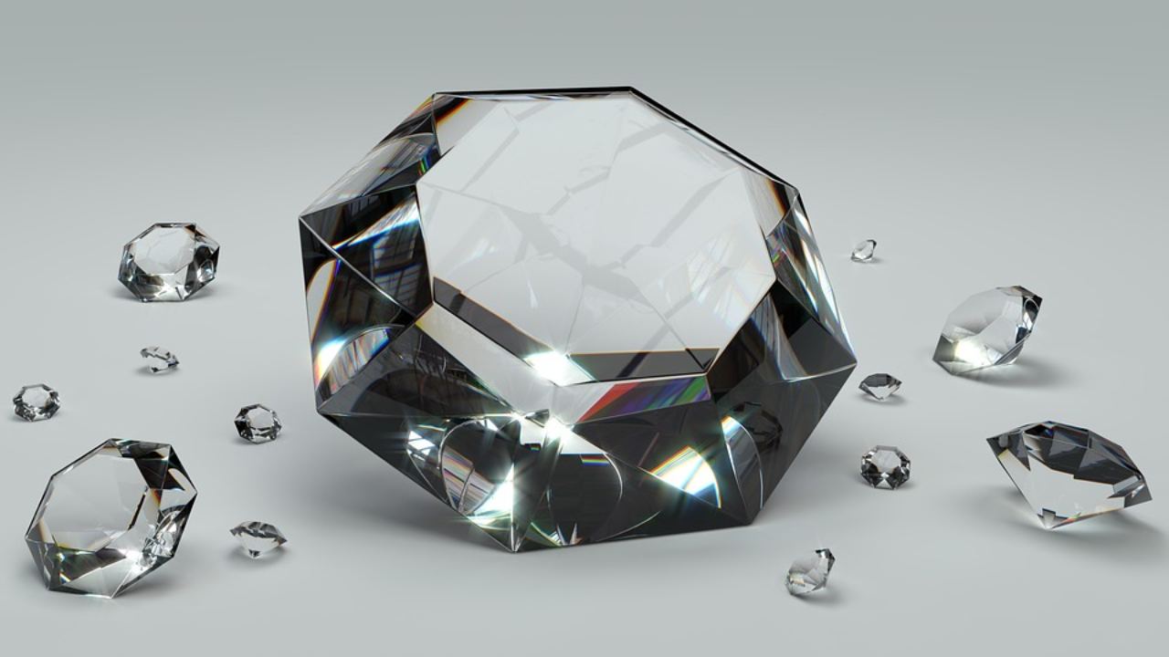 La brillantezza dei diamanti