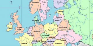 Mappa dell'Europa